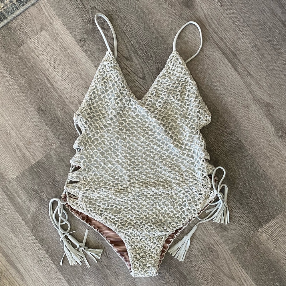 Acacia swimwear Florence Crochet one piece